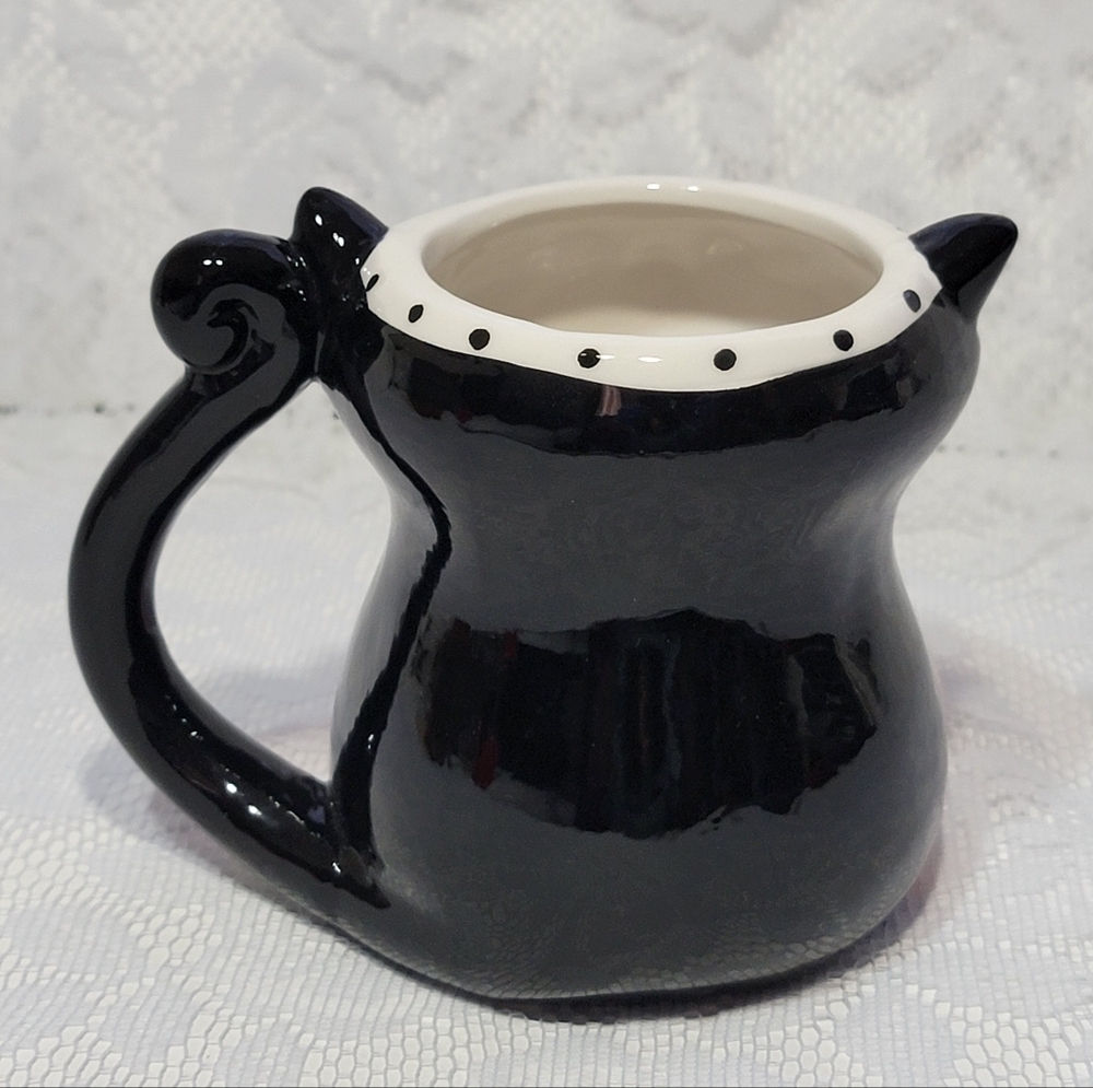 Day of the Dead Multi-colored Cat Shaped Cup Ceramic Coffee Mug Spectrum Designz - Picture 5 of 17